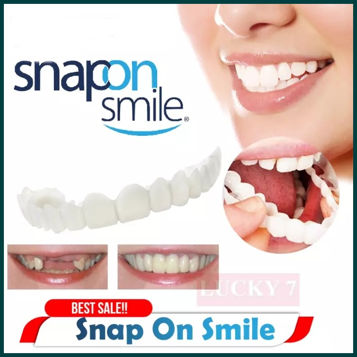 Snap On Smile 100% ORIGINAL Authentic Perawatan Kesehatan Gigi Palsu Renggang Snapon Smile