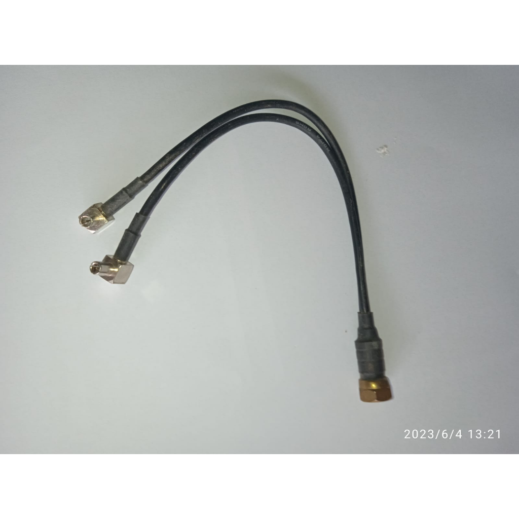 Pigtail double ganda RG6 to crc9 Ts9 SMA RPSMA modem mifi
