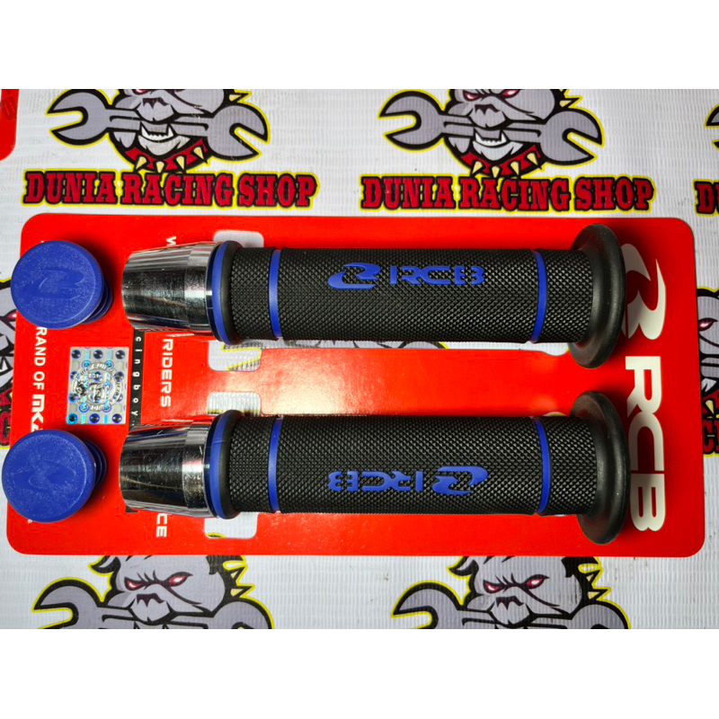 Handgrip RCB Grip RCB HG55 Hitam Merah Biru Kuning Grey Oren + Jalu Stang