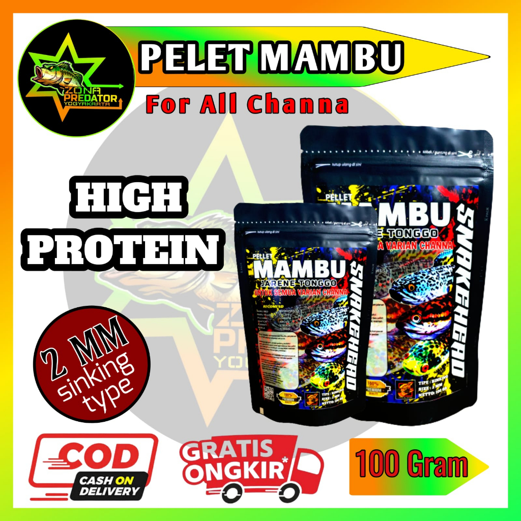 Pelet Mambu Pelet Channa 100 Gram Original Gfs Feed