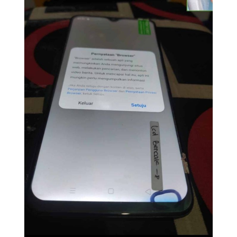 Lcd Fullset Freme Oppo F9 dan Realme 2pro minus bercak pinggir