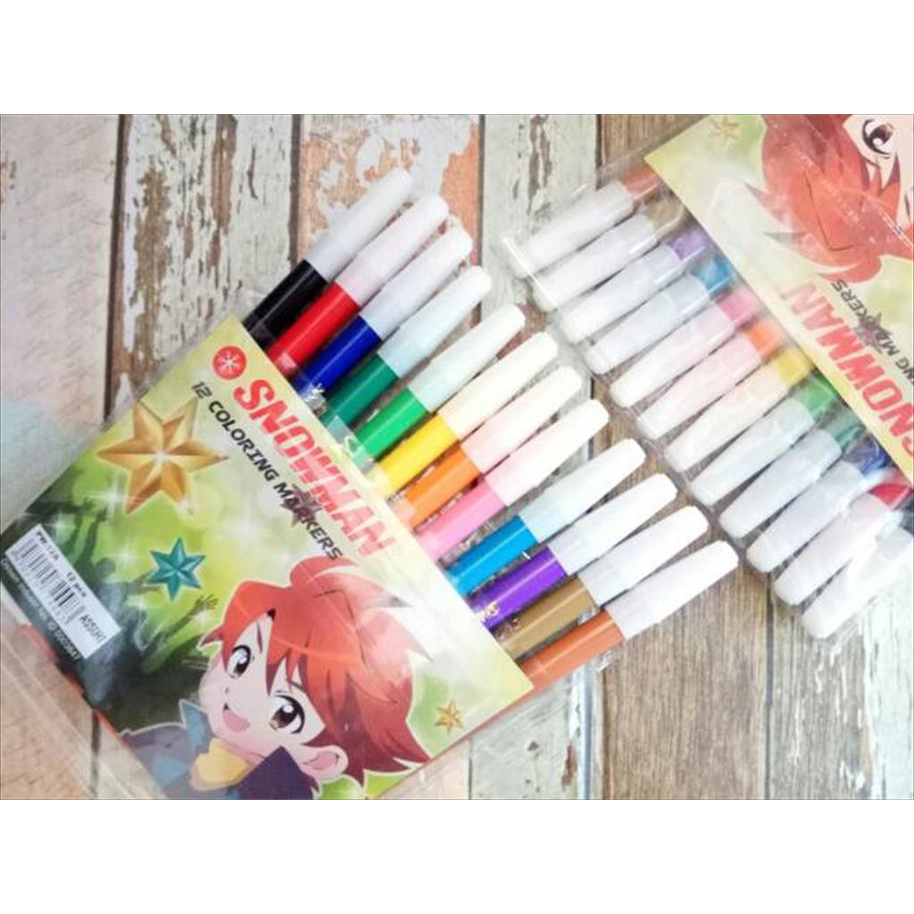 

Spidol warna Snowman 12 warna