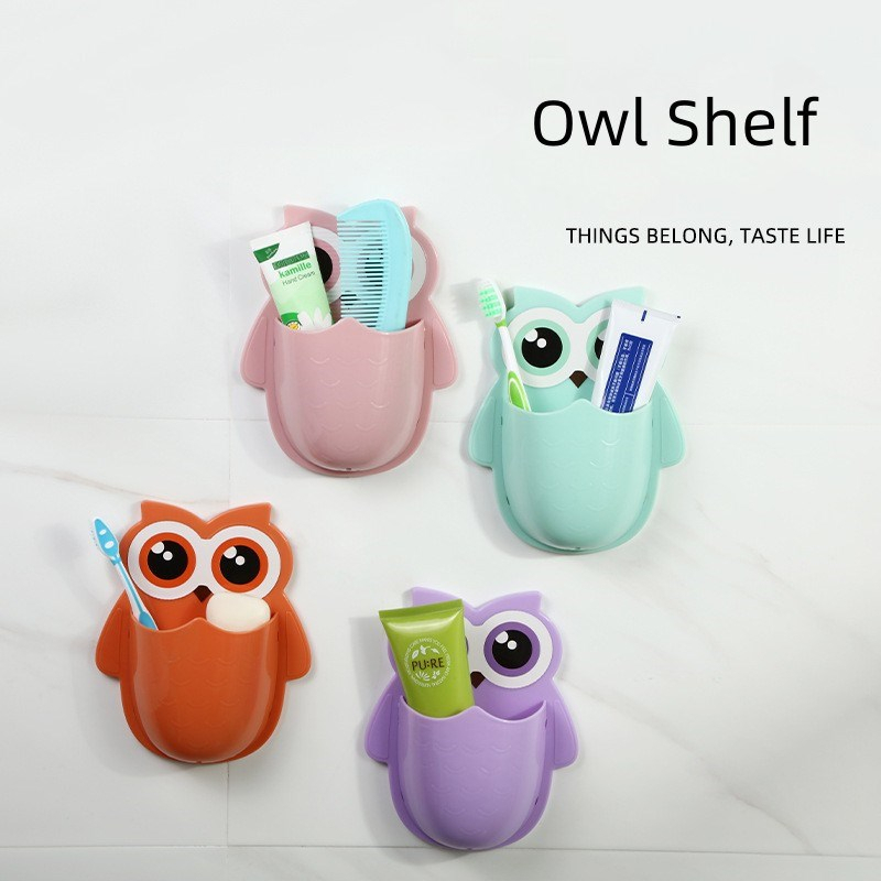 Rak Penyimpanan Model Burung Hantu Serbaguna Tempel Dinding / Owl Storage Rack