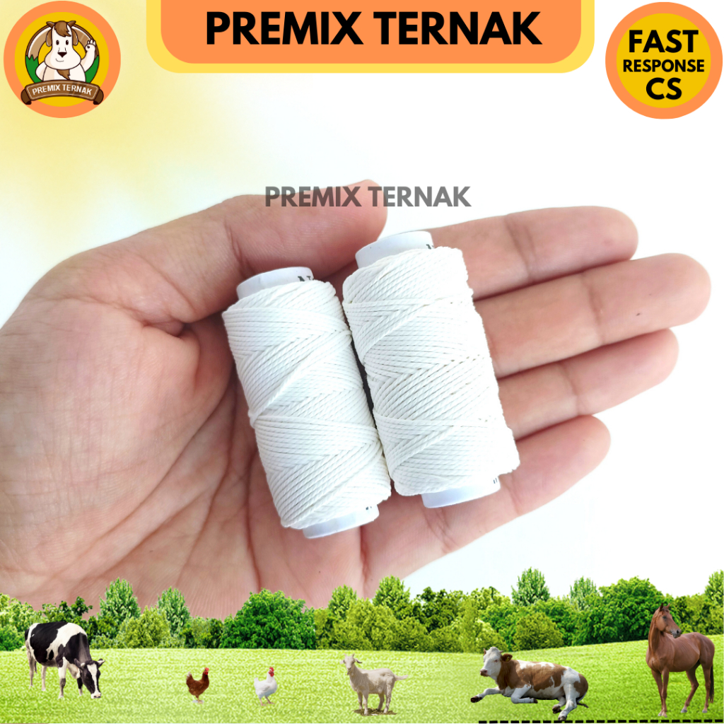 BENANG JAHIT KULIT HEWAN - Benang Silk untuk Prolapsus Sapi Kambing Domba Babi