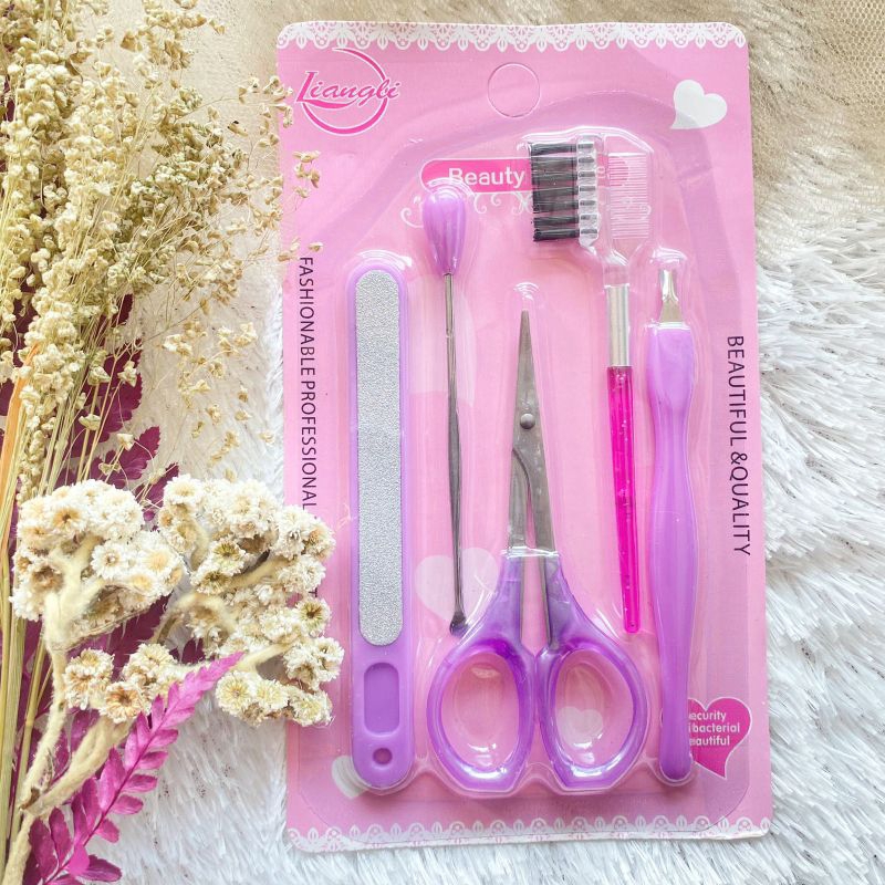 PAKET MANICURE PEDICURE SET 5IN1 PERAWATAN KUKU