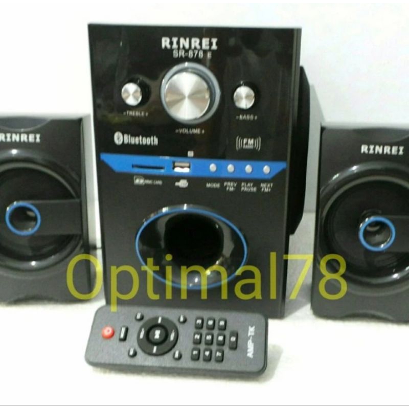 Speaker Multimedia 2.1 RINREI SR-878E Bluetooth Radio (35W RMS)