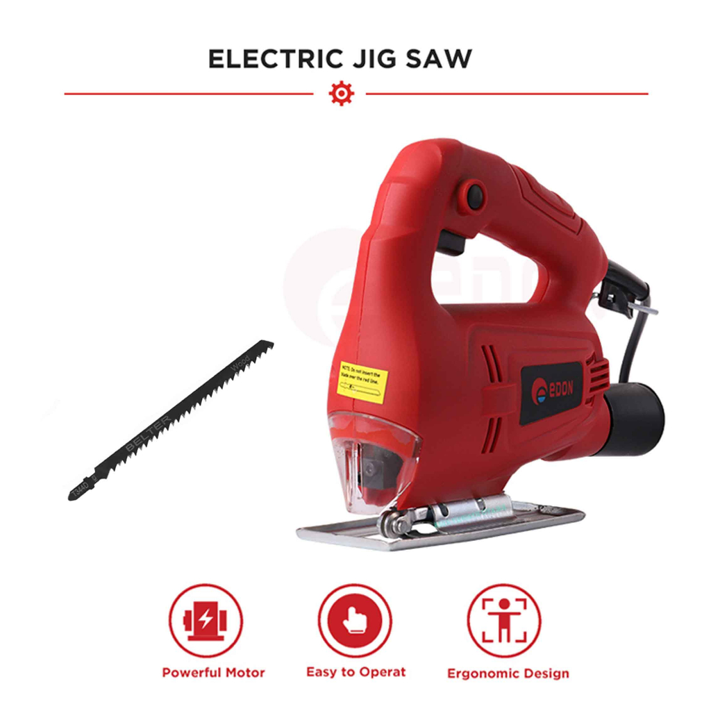 Mesin Gergaji Electric* Edon Jig Saw ED7-3555* Gergaji Kayu* Mesin Multifungsi