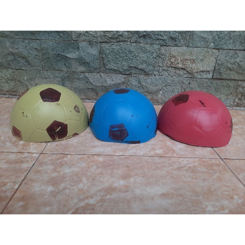 BOLA PLASTIK SOBEK/bola plastik /Bola plastik| bola plastik di belah 2/Bola plastik isi 6 pcs