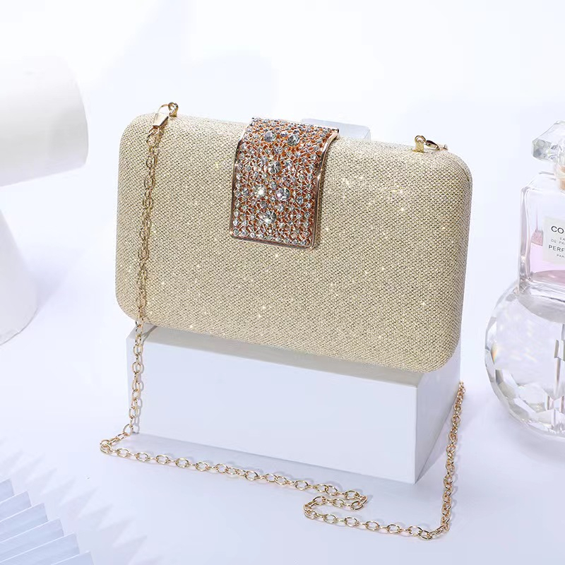 BJ32191 - GOLD/SILVER/CHAMPAGNE/BLACK TAS SLEMPANG JINJING TOTEBAG HANDBAG PESTA CLUTCH MANIK MEWAH BLINK MUTIARA TAS WANITA FASHION IMPORT MODIS ELEGAN TERMURAH TERLARIS TERBARU BAGSTORE JAKARTA TAS BATAM LT2191