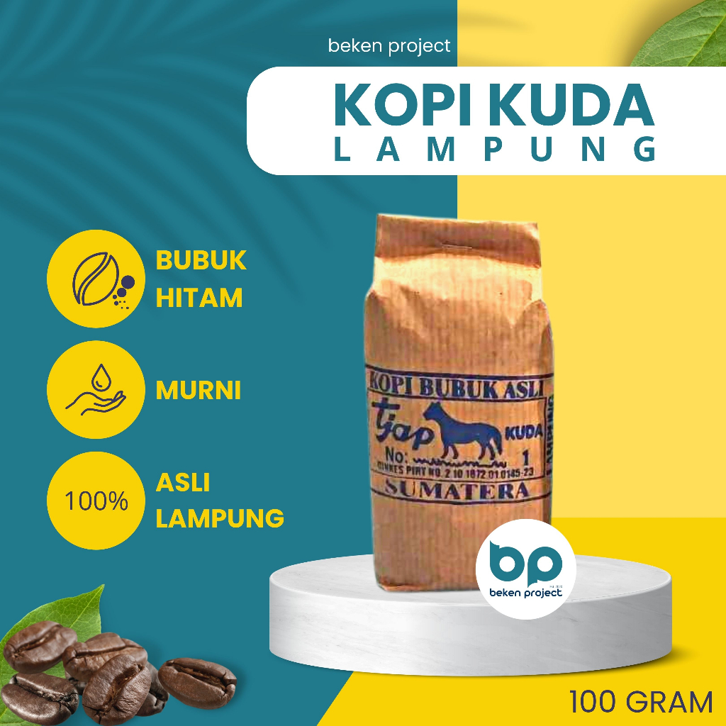 

KOPI TJAP CAP KUDA LAMPUNG ASLI ORIGINAL ROBUSTA GILING BUBUK HITAM KUDA METRO LAMPUNG SUMATERA 100 GRAM