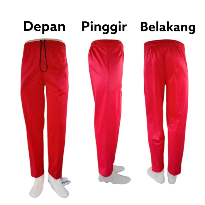 CELANA PANJANG PRIA POLOS MERAH
