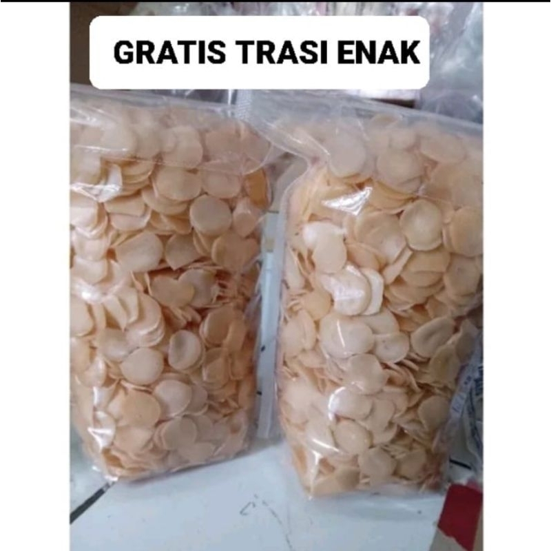 

1kg kerupuk udang mini ENAK GRATIS terasi khas cirebon