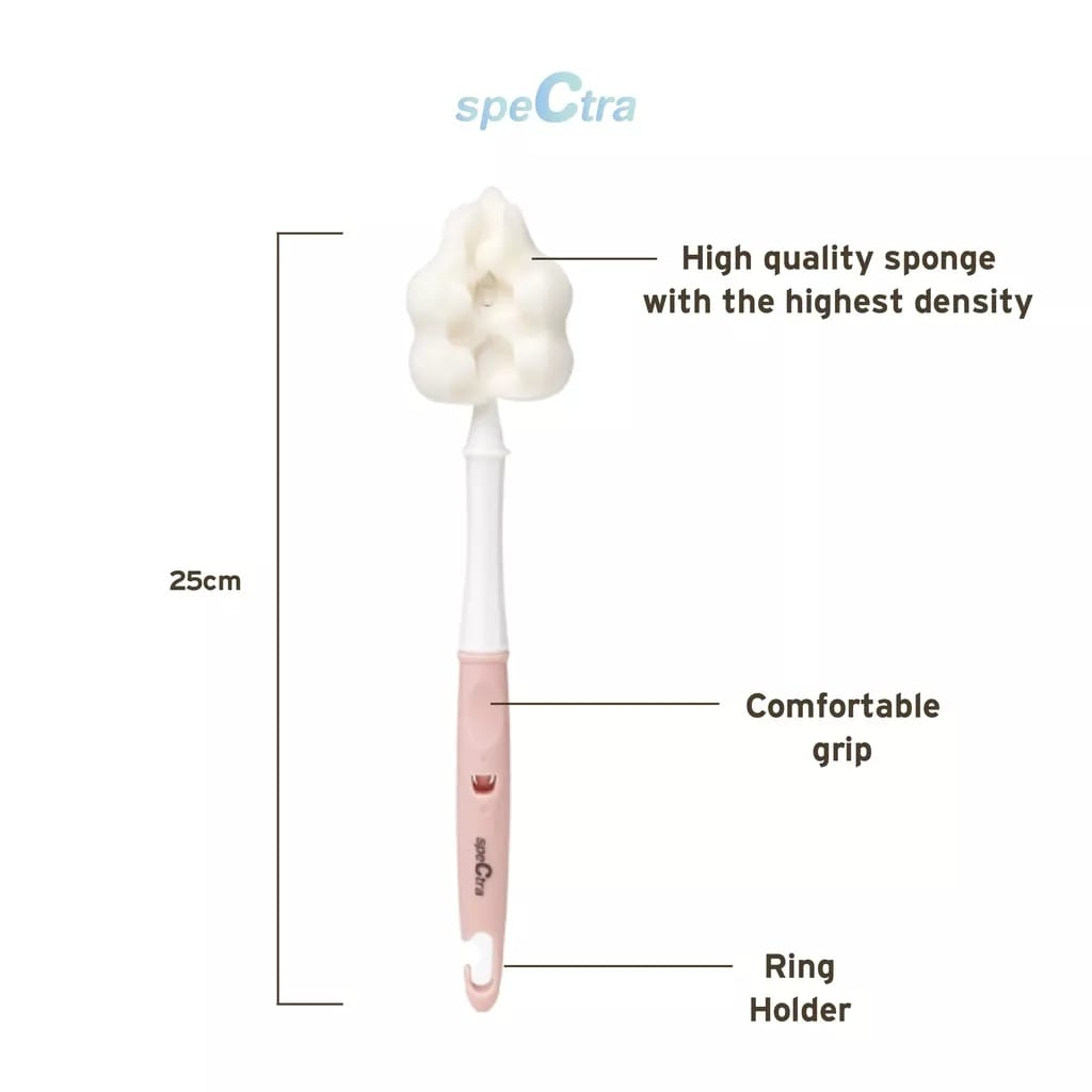 Spectra Feeding Bottle Brush Set Long Type  - Sikat Botol 14825