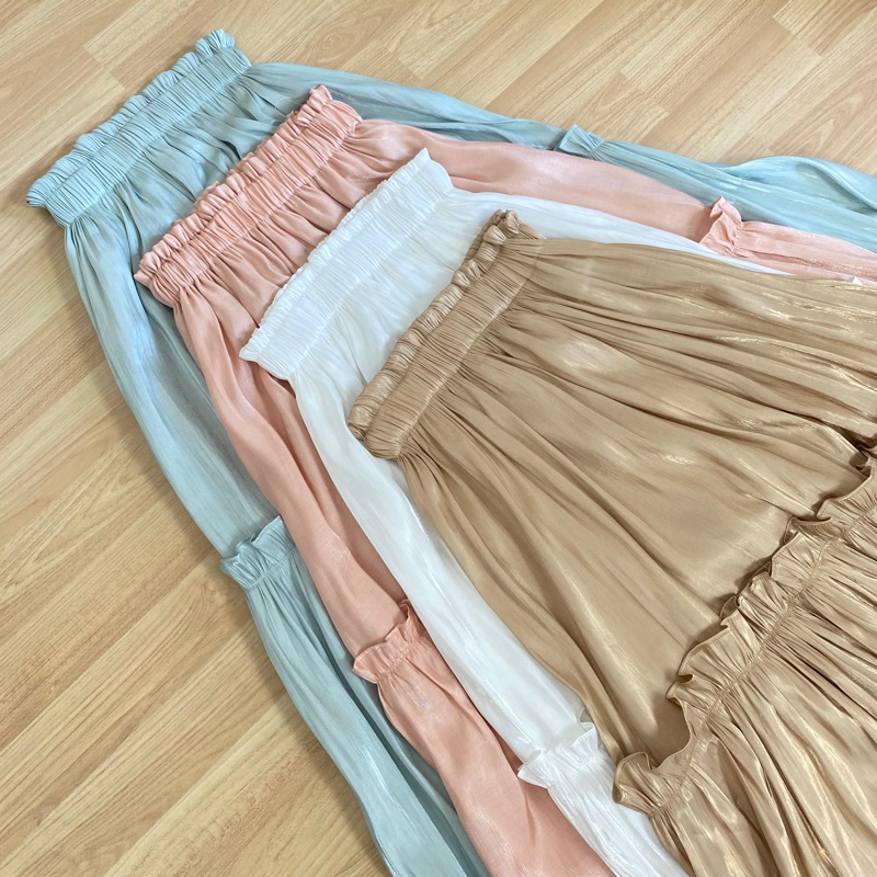 Yora Shimmer Skirt || Rok Susun Shimmer Ready Stock