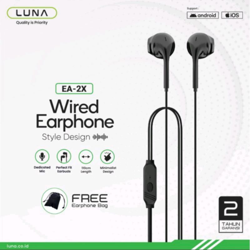 HANDSFREE HEADSET LUNA COLOKAN 3,5 JACK ALL TYPE HP