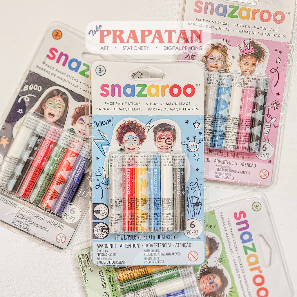 

Snazaroo Face Paint Stic Set 6C | Cat Wajah