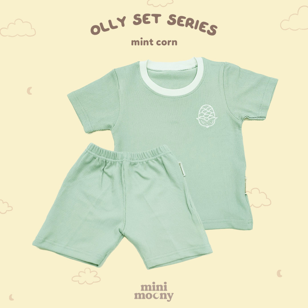 Mini Moony Olly Series 2.0 Cotton Rib Tee and Short