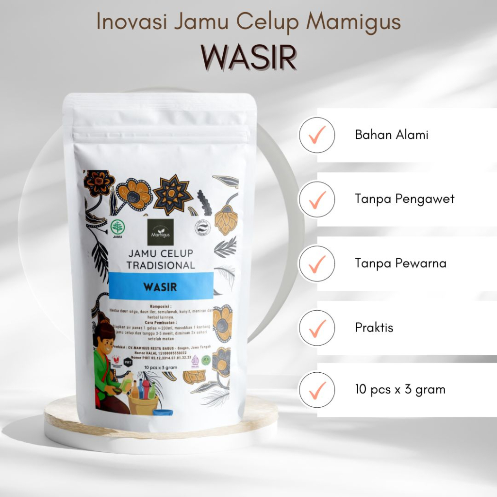 

Jamu Celup Tradisional WASIR / AMBEYEN