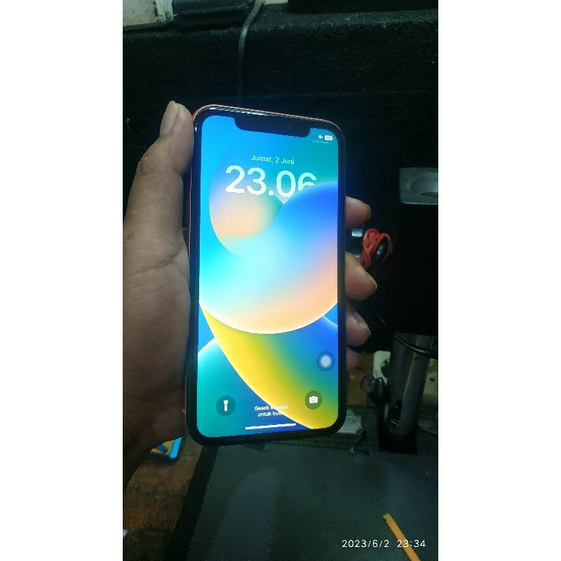 LCD iPhone XR Ori copotan