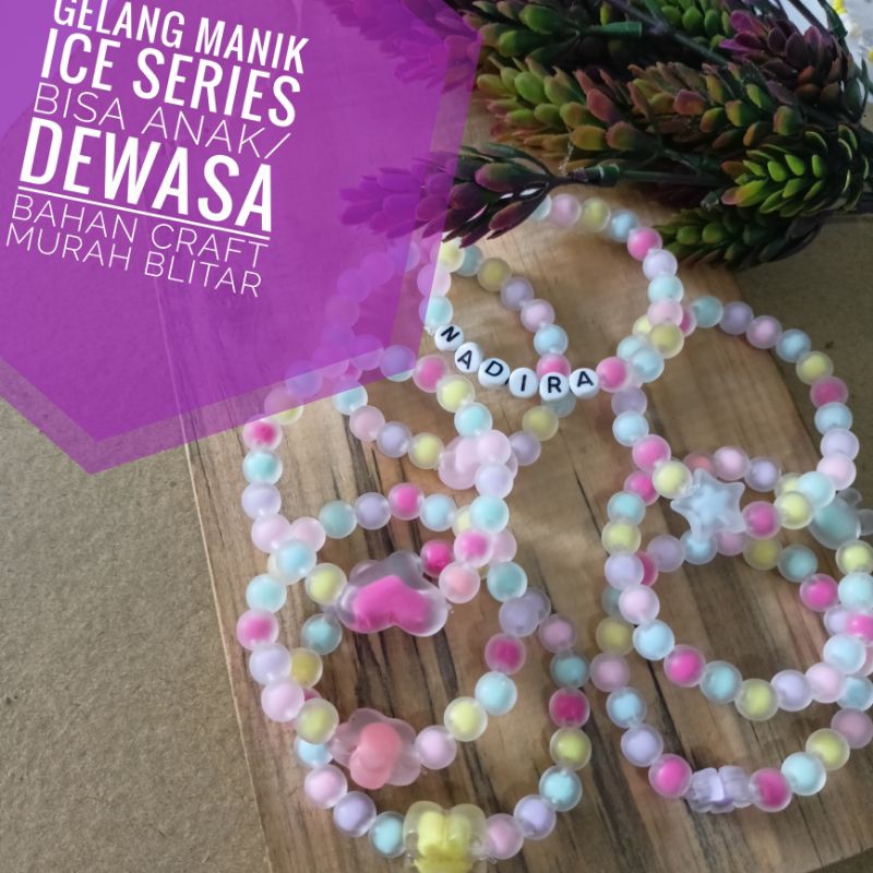 Gelang manik Beads/Bracelet Korea Liontin bunga