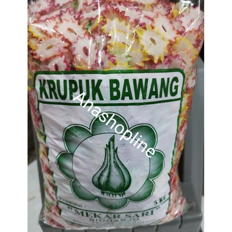 

Kerupuk bawang tersanjung 1ball (5kg)