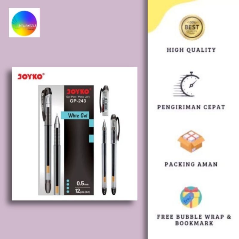 

JOYKO WHIZ GEL GP-243 HITAM (ORIGINAL PRODUK)
