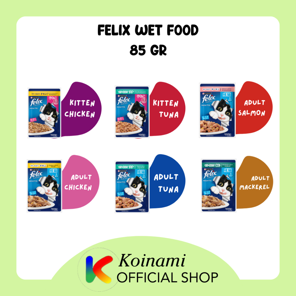 FELIX WET FOOD 85gr / Kitten / Adult / Purina