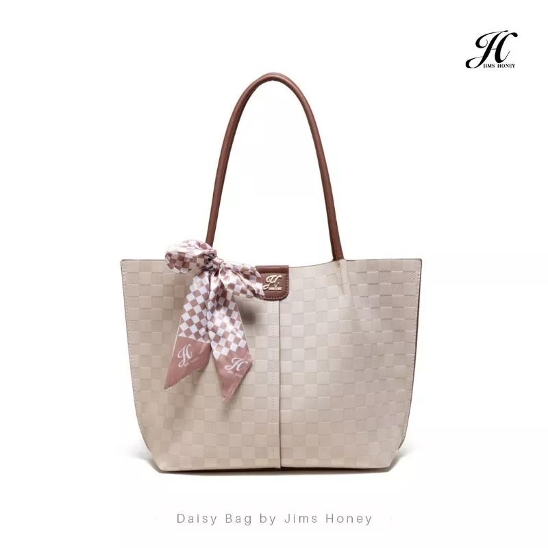 JIMSHONEY Daisy” Tote Bag Tas Wanita Tas import Model Gaya Korea Tas Besar free Pouch