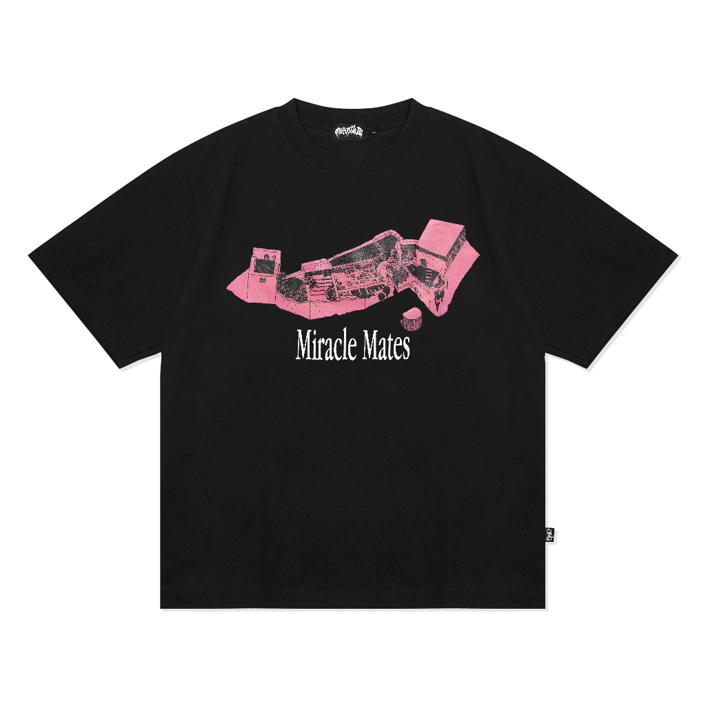 Miracle Mates - Ratz Black Oversized T Shirt I Kaos Pria/Wanita I Heavy Cotton