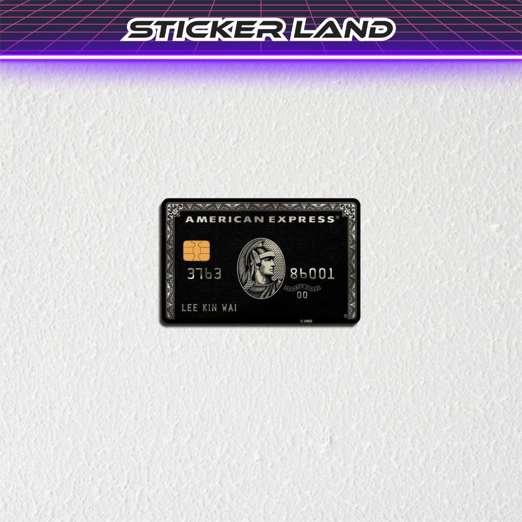 

Stiker ATM Fake Black AMEX - Stiker Kartu ATM Vinyl Emoney Flazz Sticker Land