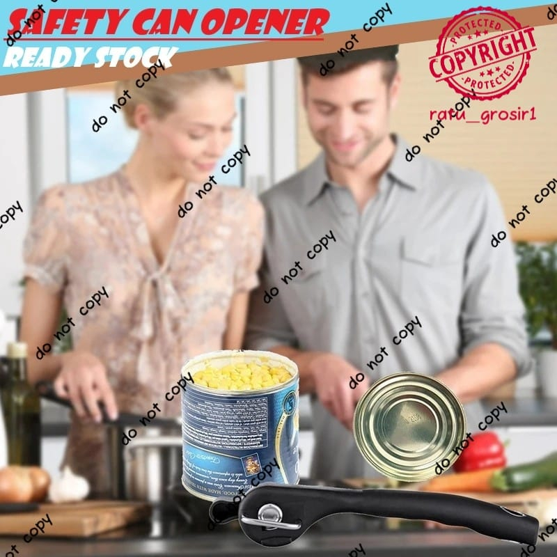 Safety Can Opener Alat Pembuka Kaleng Aman Side Cut Sealed Stainless