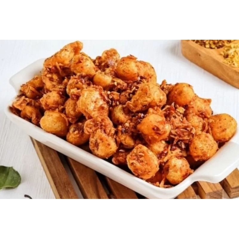 

siomay mini kering pedas daun jeruk oleh oleh bandung 1 kg terlaris