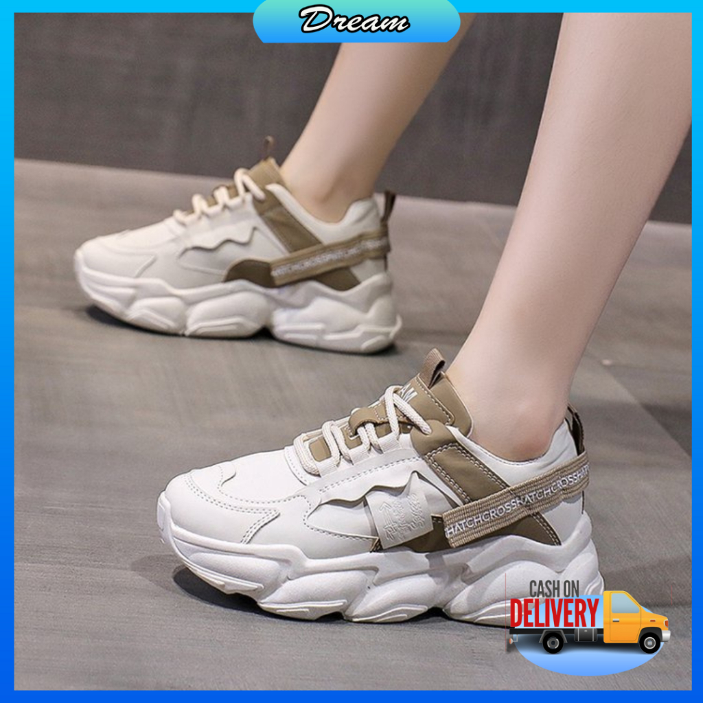 [DREAM] 248 Sepatu Sneakers Wanita Fashon Korea Casual Shoes Sport Karet Premium