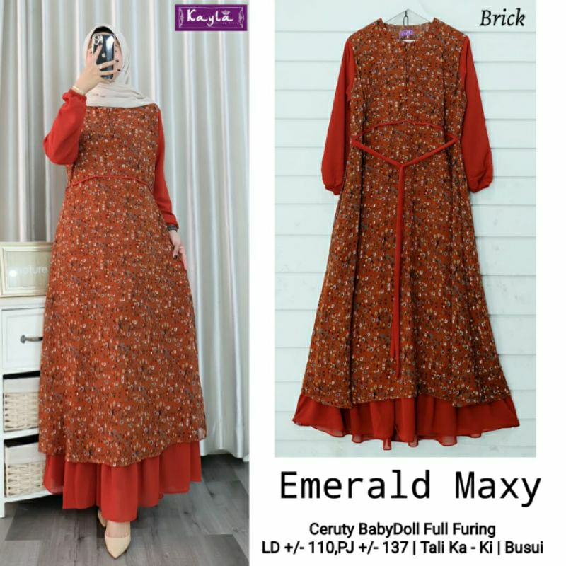 Emerald maxy gamis by Kayla