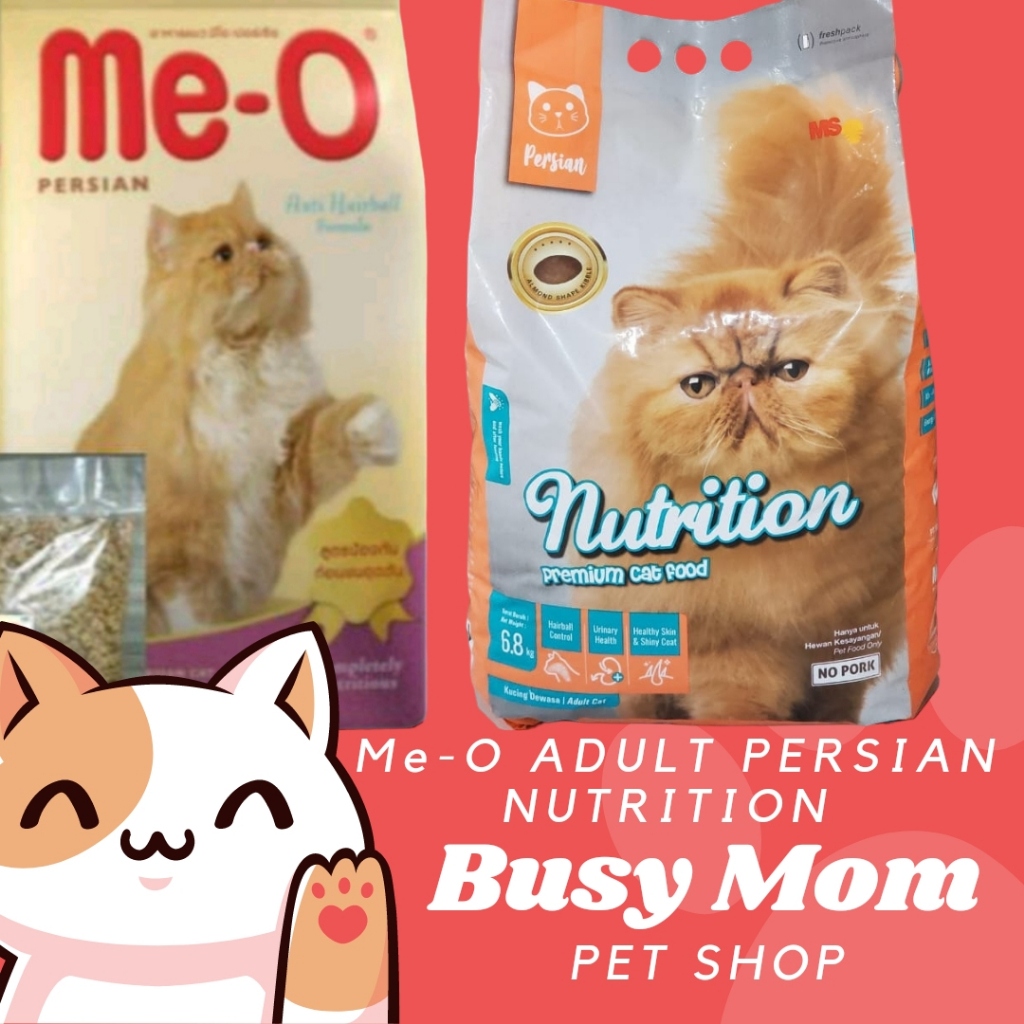 Makanan Kucing Kering Me-O Nutrition Premium Cat 950 gr Repack Adult Persian Anti Hairball Dry Meo 950gr