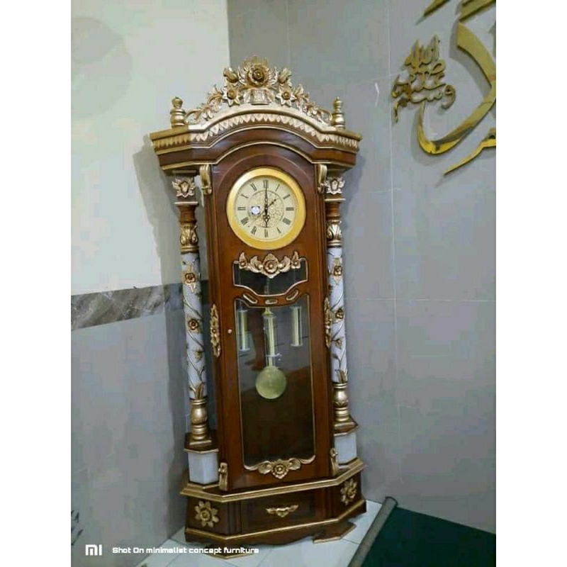 Almari Jam Jati Lemari Jam Mewah