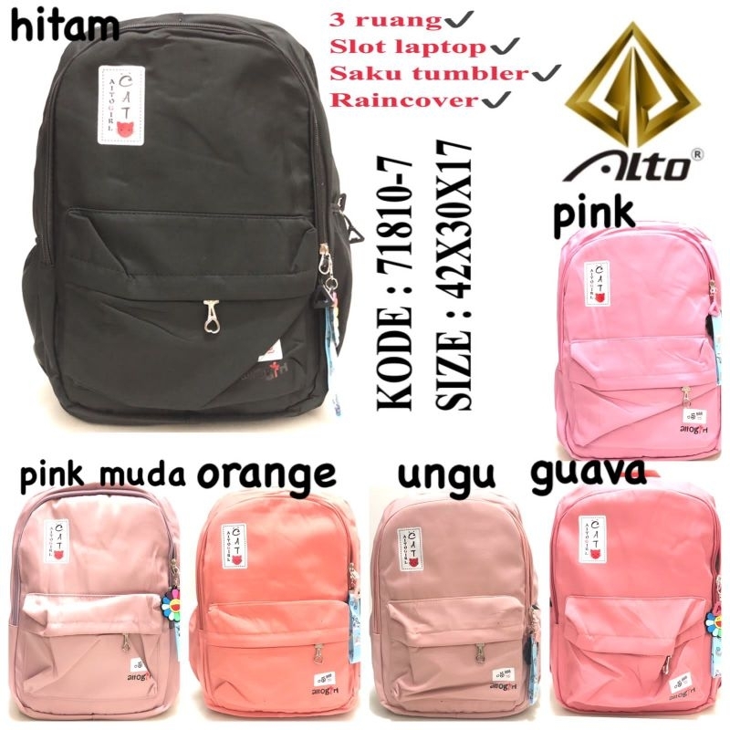 Tas Sekolah Ransel Anak Alto Girl 71810-7 Tas Backpack Anak Ori Murah