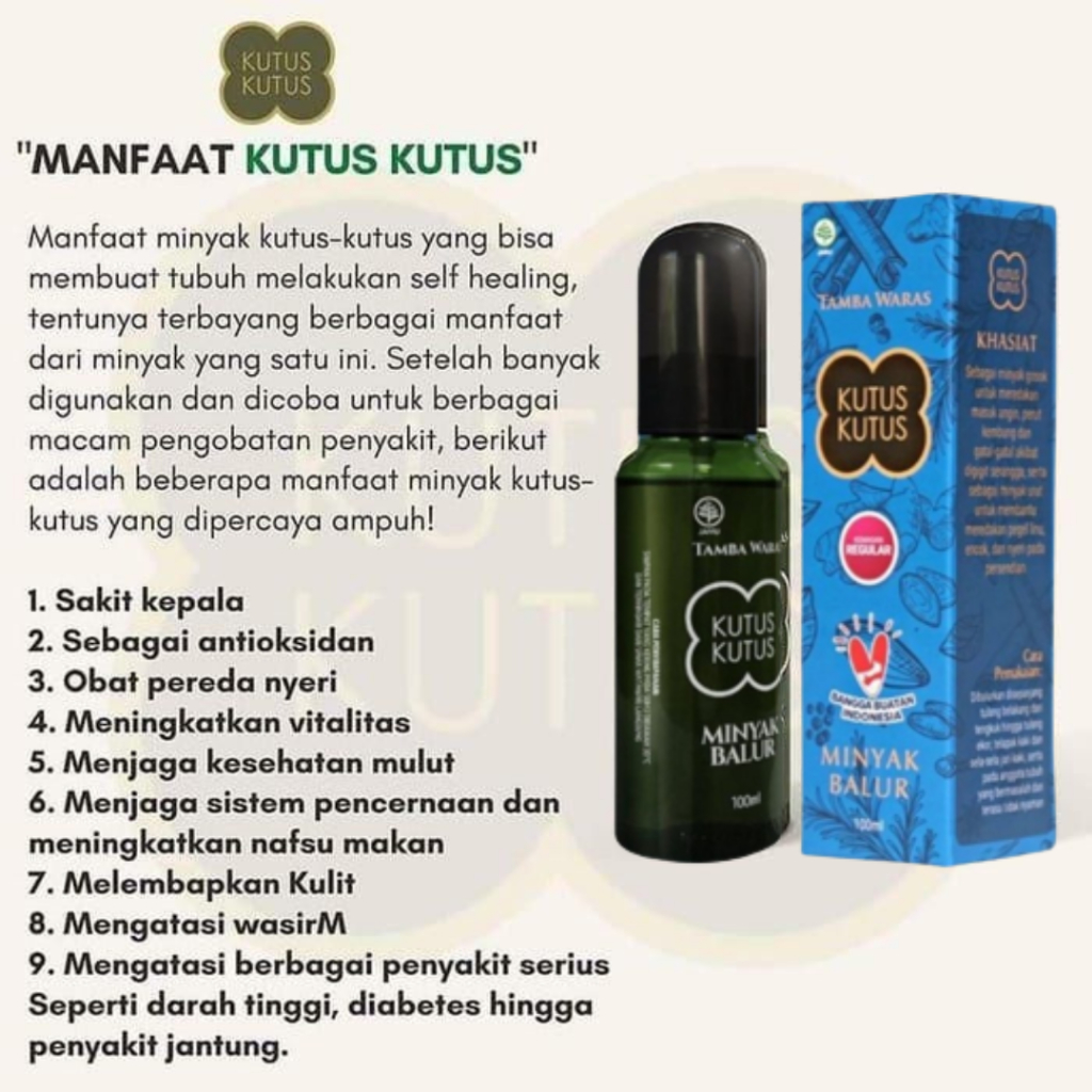 Minyak Kutus-Kutus Original MKK Original Minyak Balur Kutus-Kutus Kutus Kutus Asli