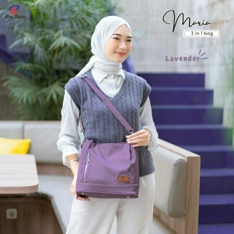 TAS SELEMPANG WANITA MARIA TOTEBAG BIRU TSABITA