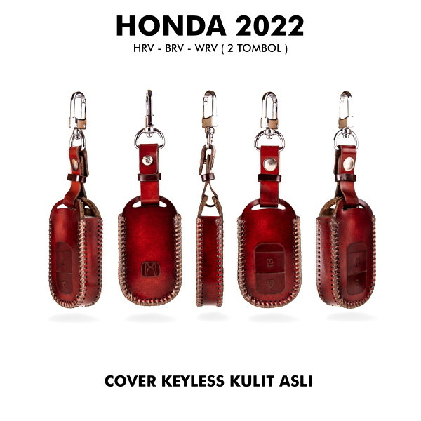 Keyless Cover Honda Leather Untuk Type Mobil Crv /Hrv / Brv / Brio / Jazz / Free Grafir Nama