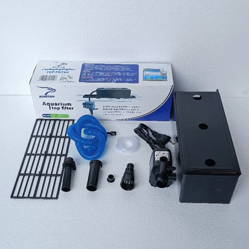 Top Filter ROSSTON RS 1200 mesin pompa celup filter box atas ph waterpump aquarium water pump kolam aquarium full set power head penyaring