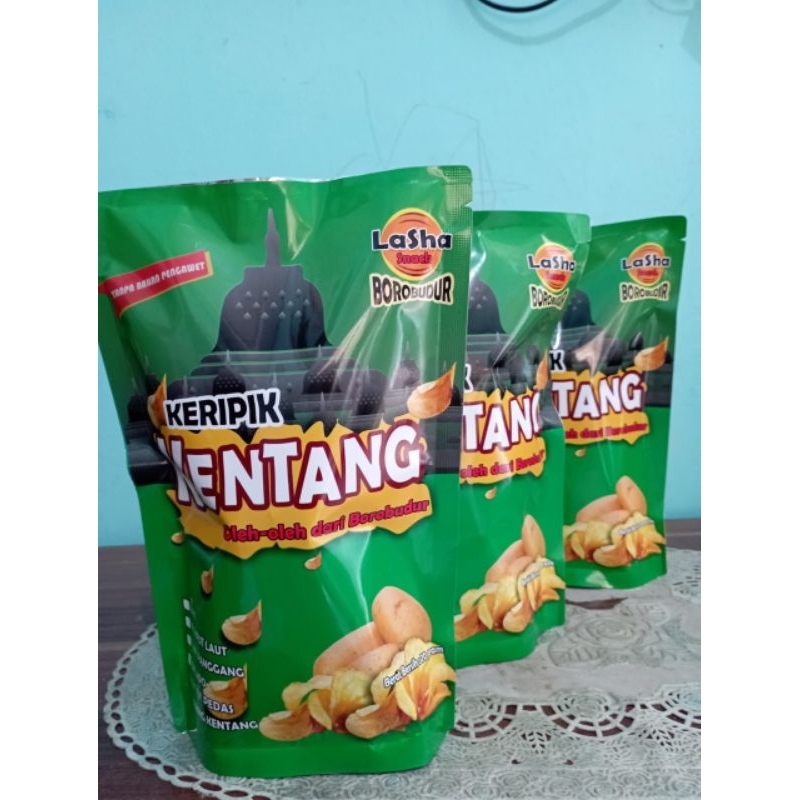 

Keripik kentang lasha snack borobudur oleh-oleh borobudur cemilan makanan enakpusat oleholeh