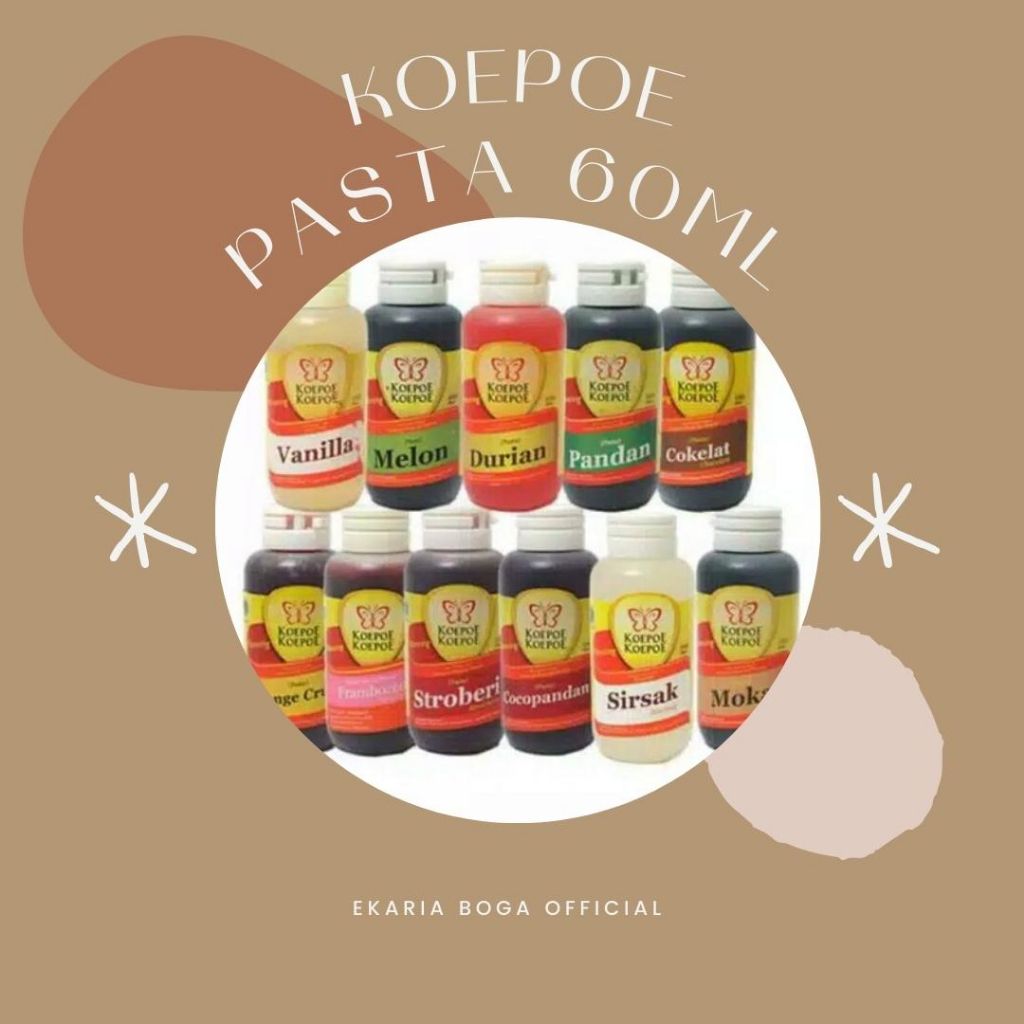 

PEWARNA | PERISA MAKANAN | PASTA | KOEPOE | KOEPOE PASTA 60ML