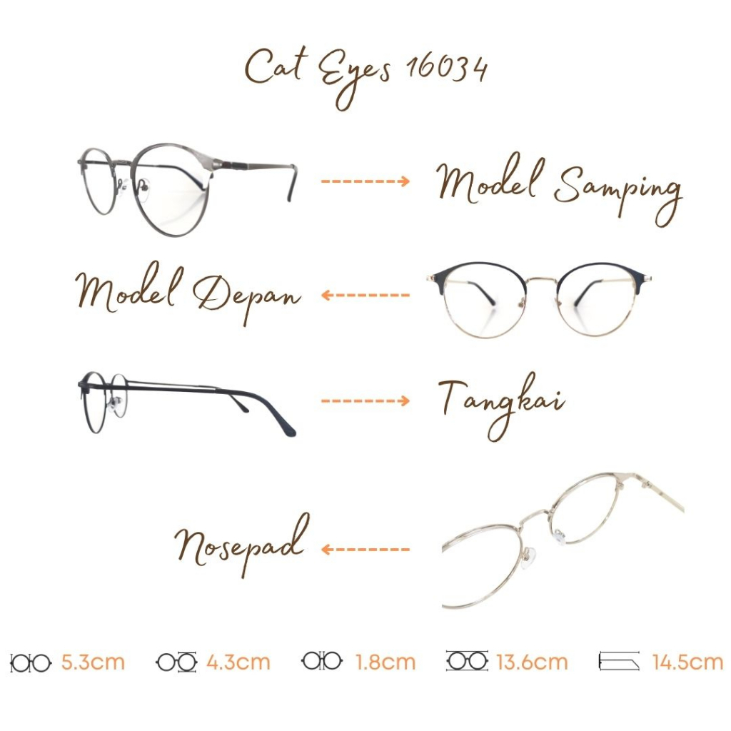 PAKET FRAME LENSA KACAMATA TYPE 16034