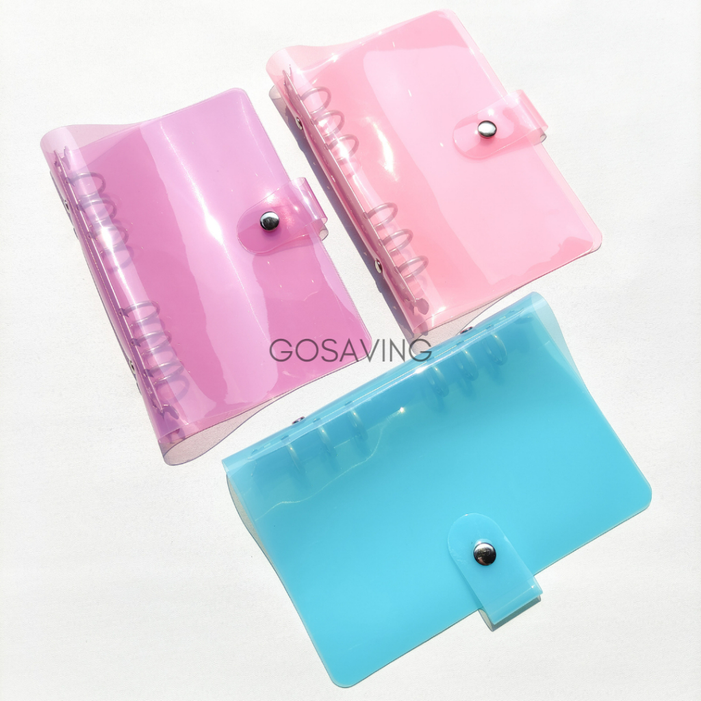 

Binder A6 PVC 3 Warna / Binder Budgeting A6 / Binder Planner A6 Clear / Binder Bening A6 6 Holes /