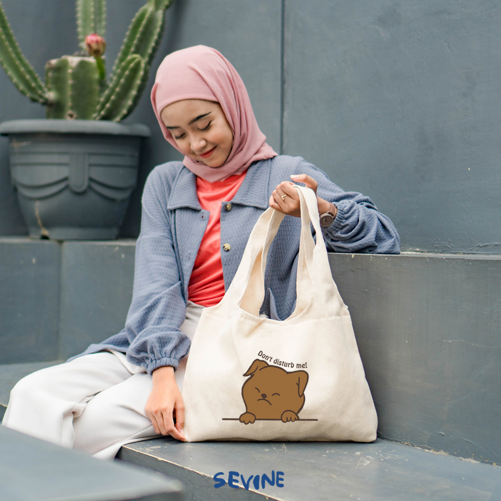 Sevine Tote Bag Kanvas Bonnie Tas Wanita Musik Kuliah Fashion Laptop Sekolah Totebag Vintage Series - XT