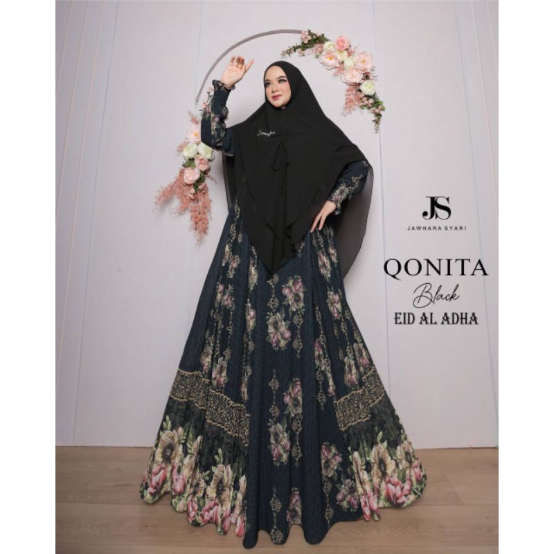 JS Jawhara Syari / Qonita / Black / Set Syari / EID AL ADHA