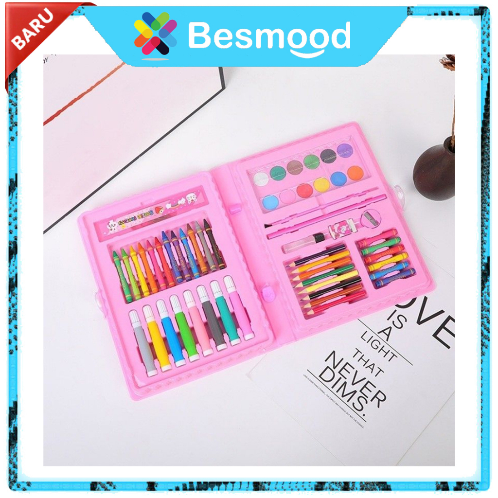 

Besmood Crayon Set 68pcs Krayon Mewarnai Anak Pensil Warna Set STY12