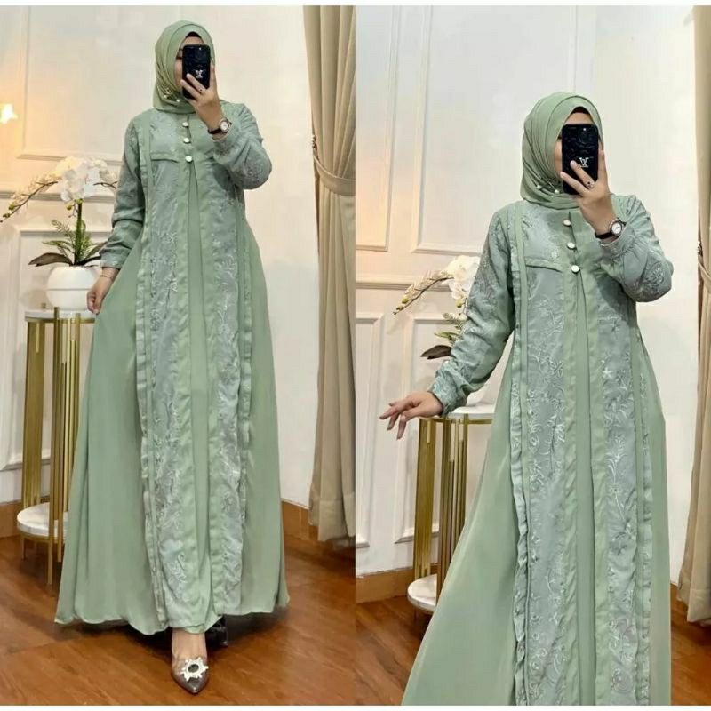 Gamora dress wanita / gamis wanita kekinian terbaru