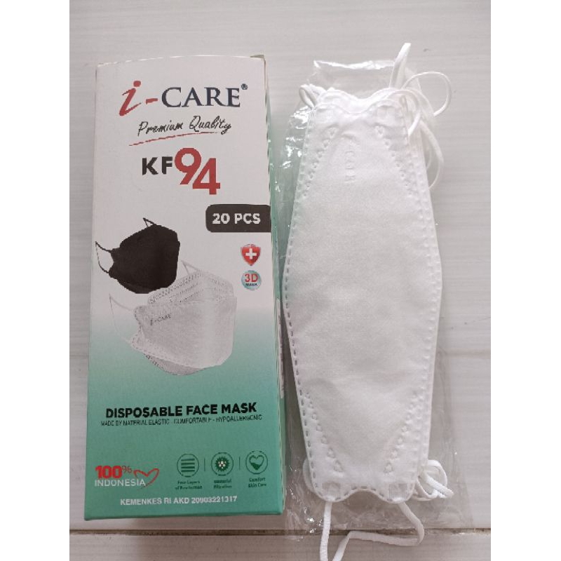 masker kf94 i-care evo 4ply korea isi 20pc DEWASA edisi hitam 5ply tebal emboss icare spesial. ready stok (KF 94 20PC 4ply bagus)